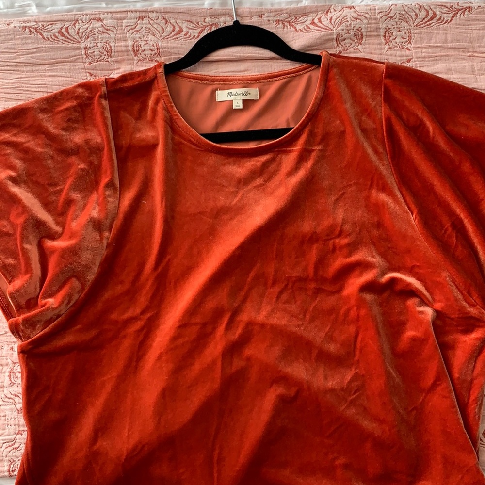 Madewell velvet top